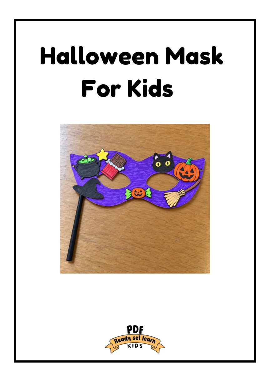 Halloween mask printable PDF — page 1 of 11