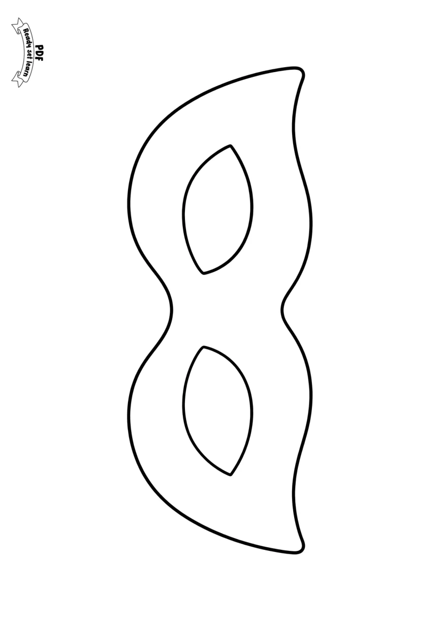 Halloween mask printable PDF — page 3 of 11