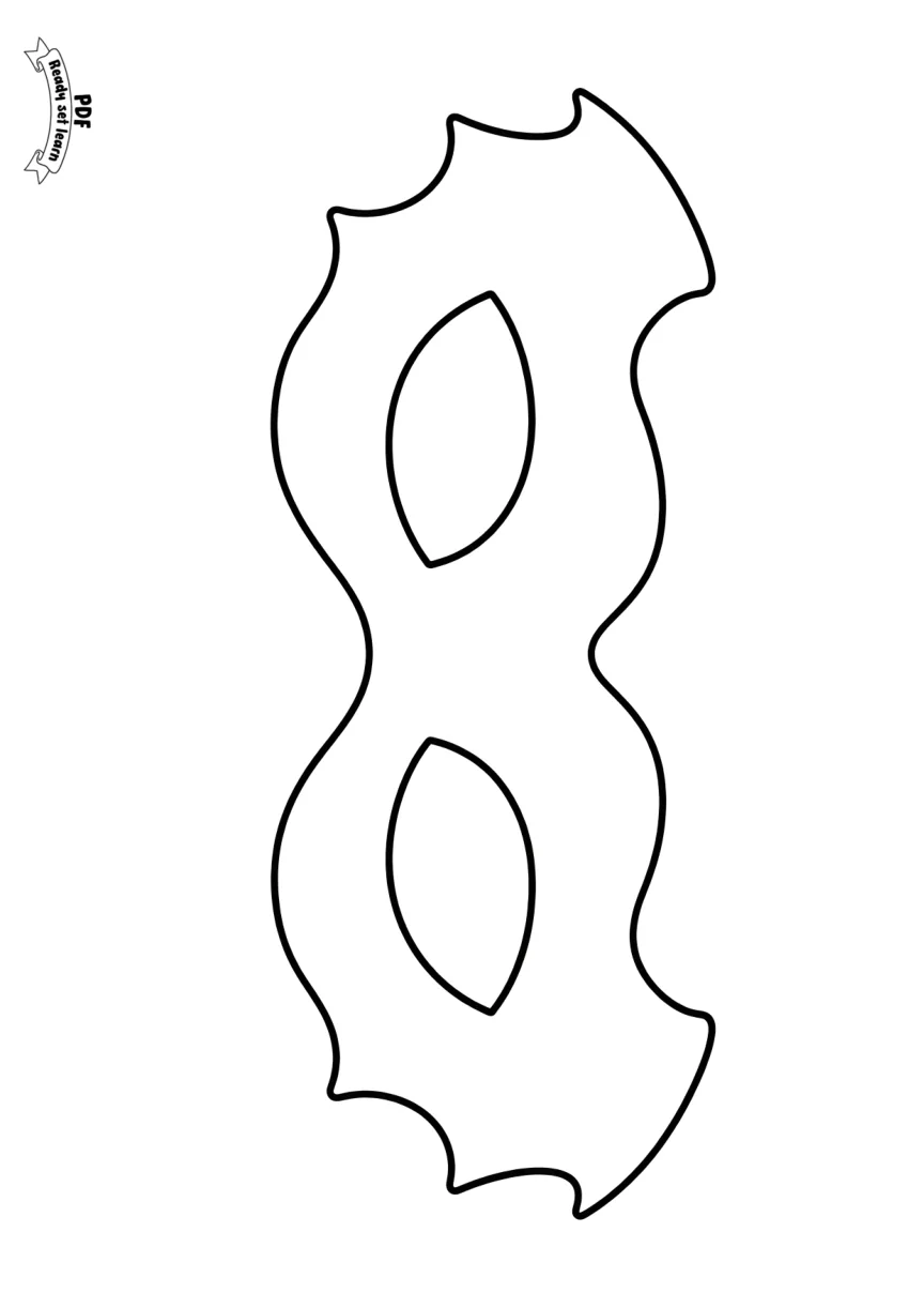 Halloween mask printable PDF — page 5 of 11
